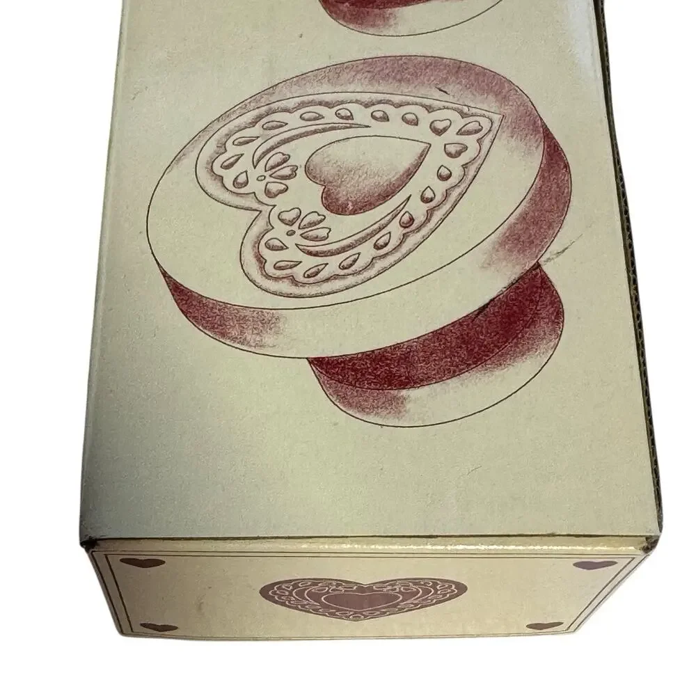 Williams Sonoma Large Stoneware Cookie Stamps Spring Design Bouquet Heart Flower